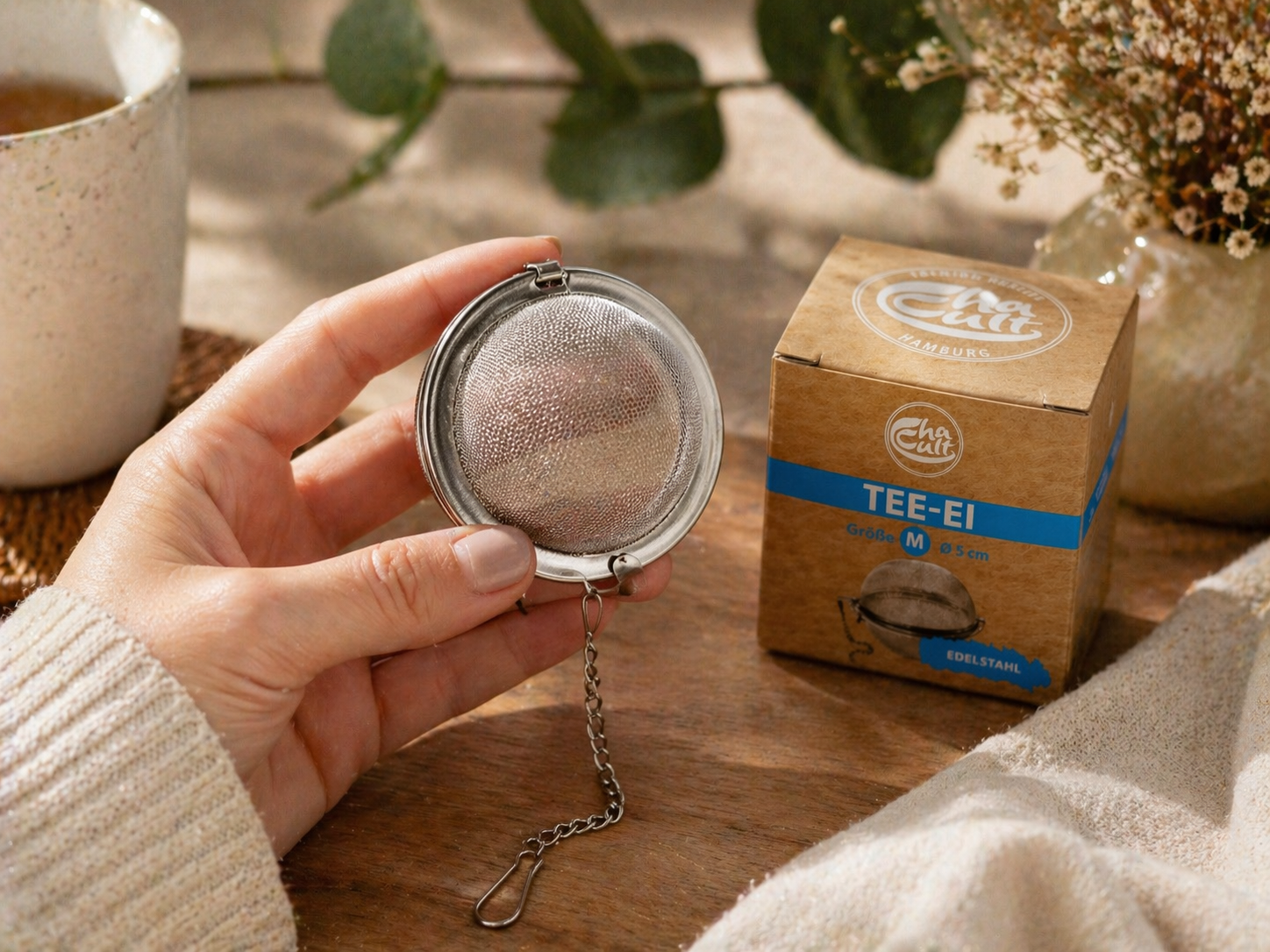 Infuseur à thé en inox- Format M (boule à thé)
